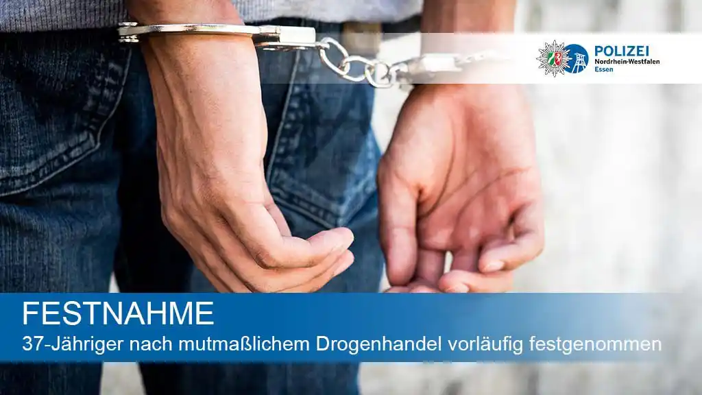 Image from Polizei NRW Essen: *37-Jähriger nach mutmaßlichem Drogenhandel vorläufig festgenommen* E...