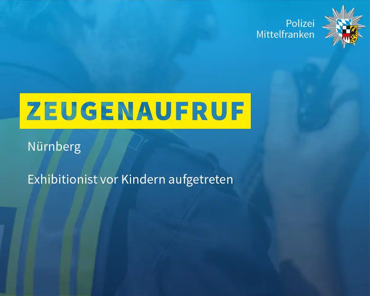 Image from Polizei Mittelfranken : Am Freitagnachmittag (06.06.2025) zeigte sich ein Unbekannter vor zwei...