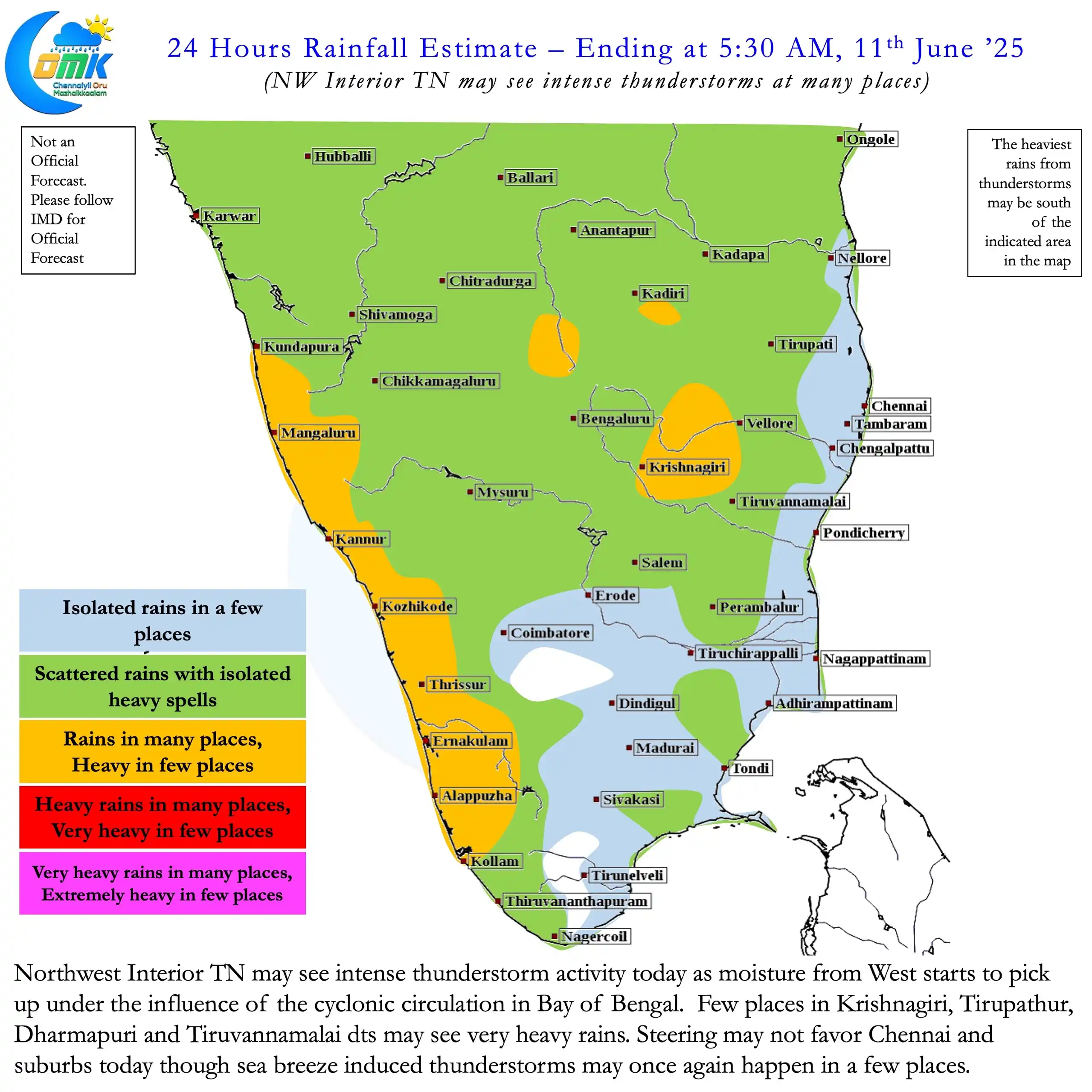 Image from Weather Updates On Tamil Nadu & Chennai by ChennaiRains (COMK): Another day of <a class="text-blue-500 hover:underline cursor-pointer"...