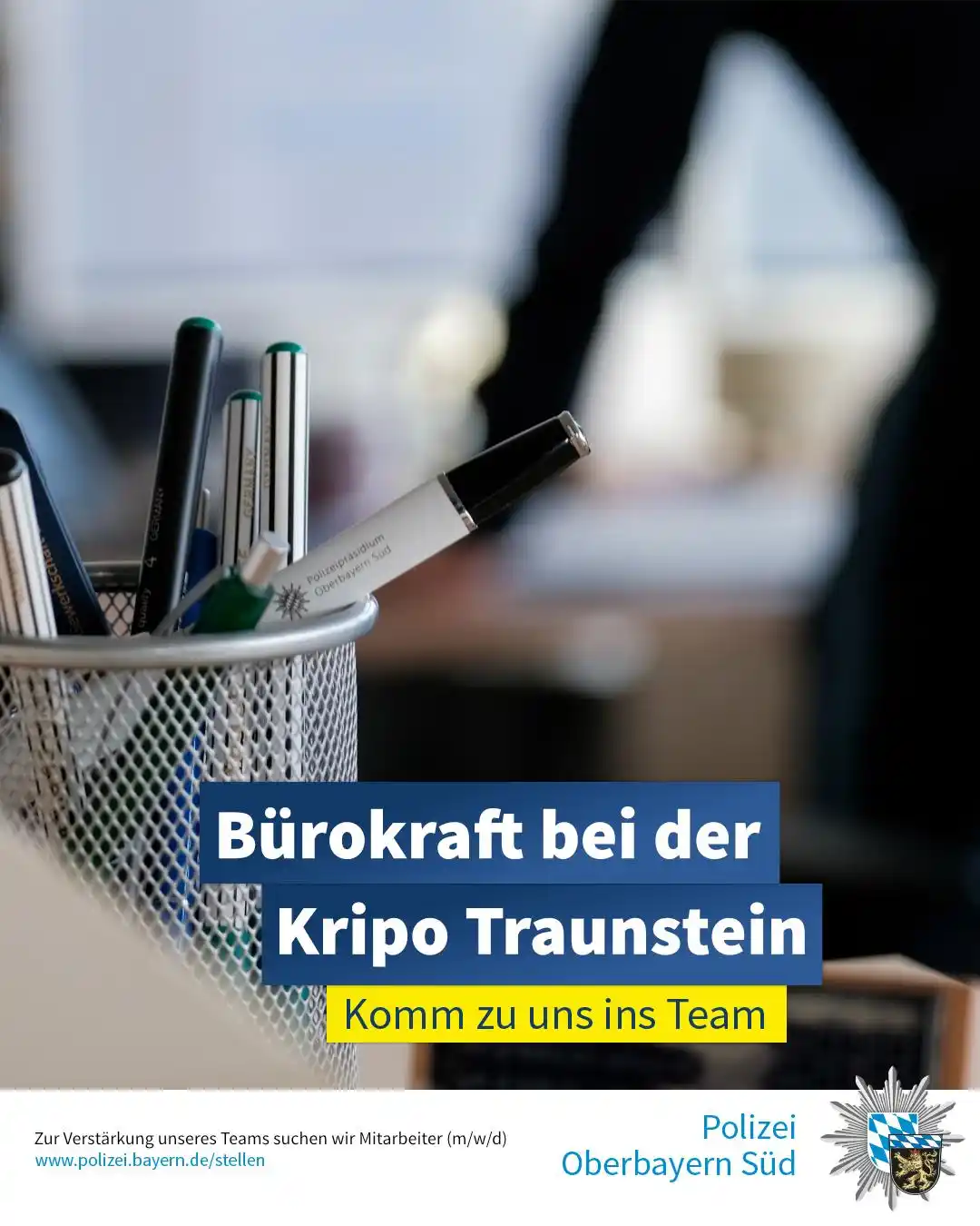 Image from Polizei Oberbayern Süd: Arbeiten, wo andere ermitteln: Werde Teil der Kriminalpolizei *<a clas...