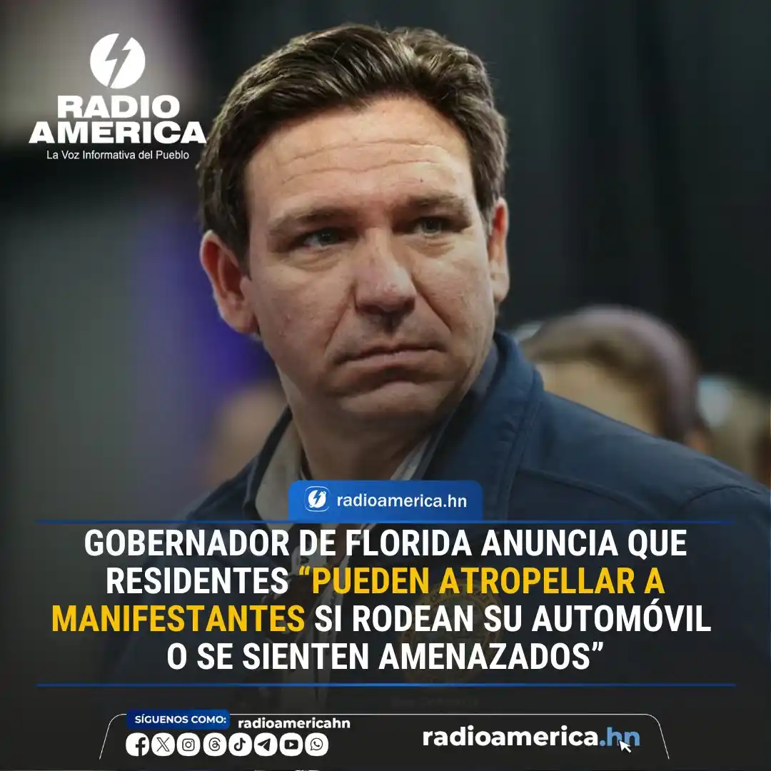 Image from Radio América Honduras: ATENCIÓN | El gobernador del estado de Florida en Estados Unidos, Ron ...