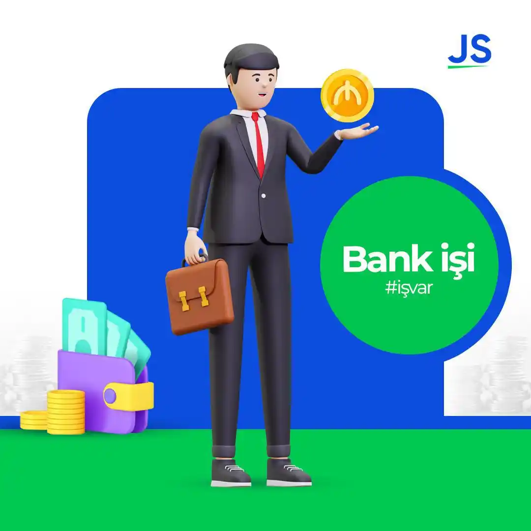 Image from JobSearch.az: 🏧 *Bank vakansiyaları* Korporativ müştərilərə xidmət üzrə Mütəxəssis...
