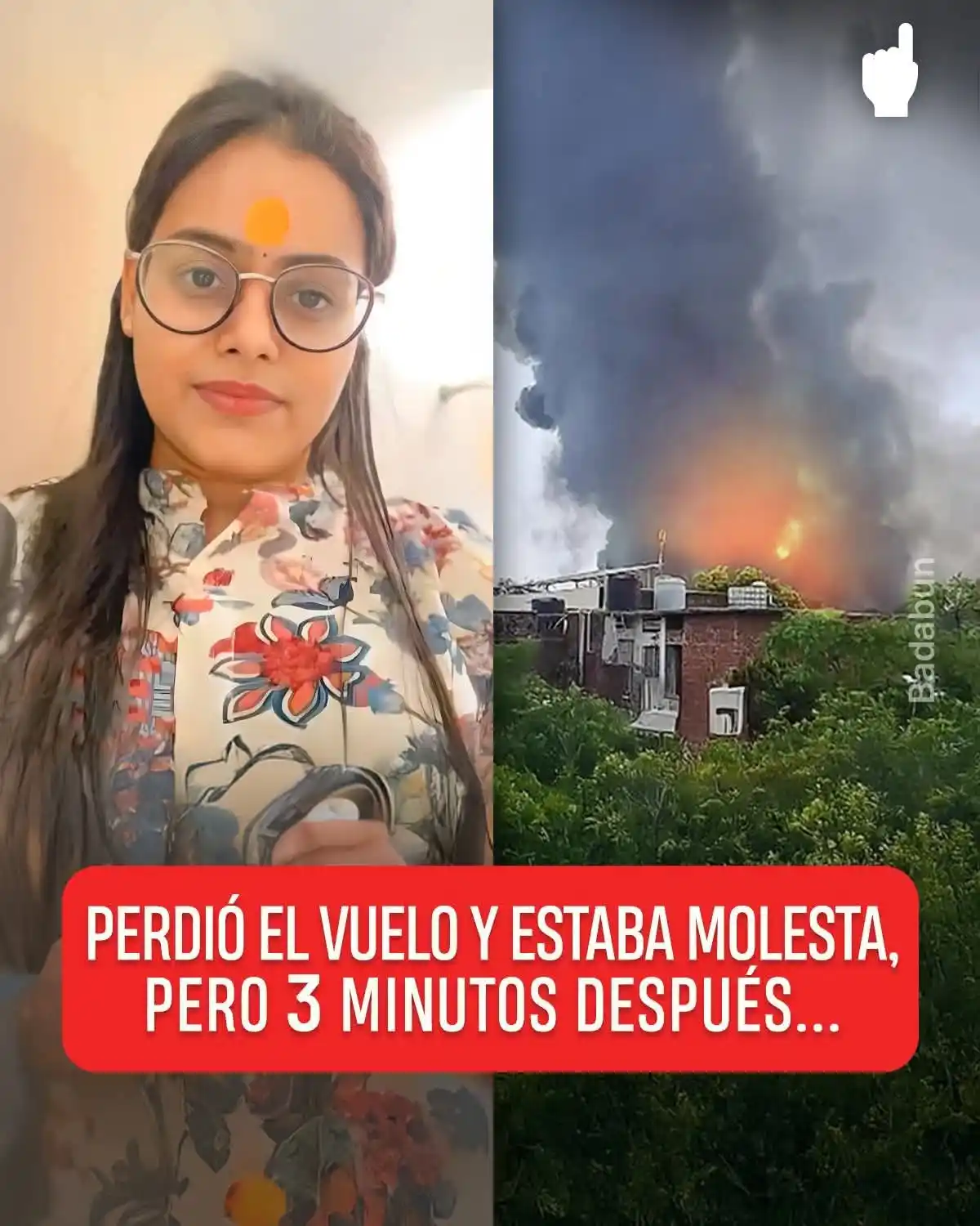 Image from Perú Católico: Bhoomi Chauhan, una joven india, iba a abordar el vuelo AI171 de Air I...