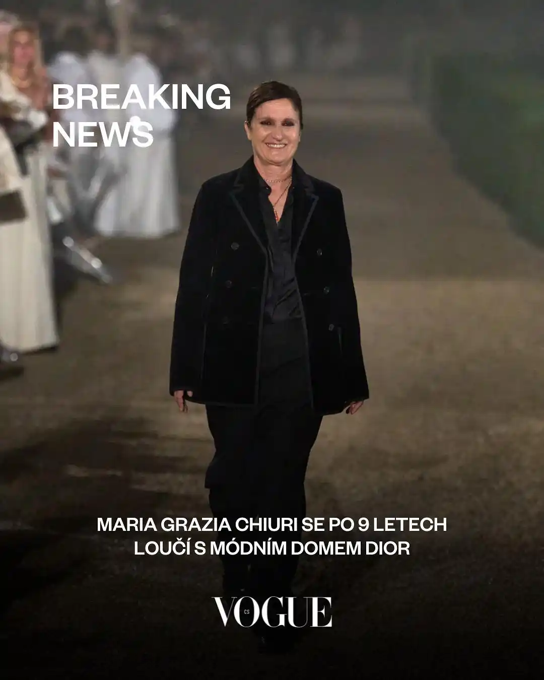 Image from Vogue Czechoslovakia: 💥 *Breaking News* It’s the end of an era. Maria Grazia Chiuri po 9 le...