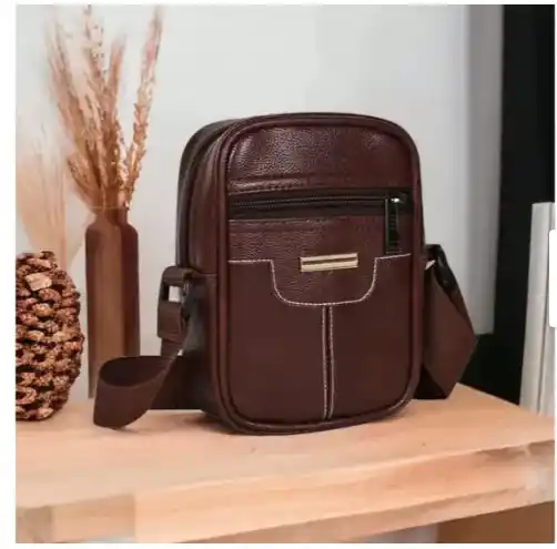 Image from DEALS HUBB 2.0 ✅: Brown Sling Bag Casual Trendy Travel Daily Use Shoulder Crossbody Men ...