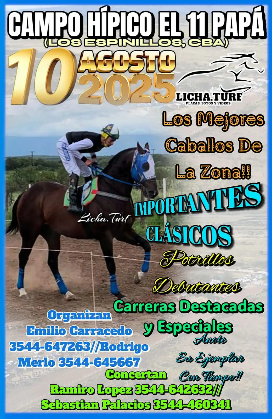 Image from LICHA.TURF: Campo Hípico El 11 Papá! (Los Espinillos, Cba) 10 de agosto Invita: *L...