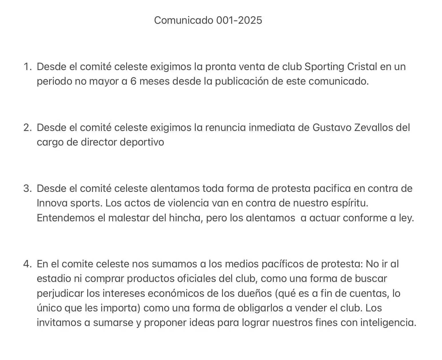 EL COMITE CELESTE post