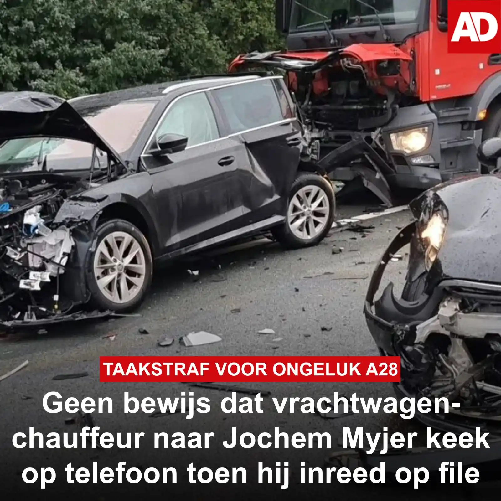 Image from AD Amersfoort: De Zwolse vrachtwagenchauffeur L. (28) die in 2023 een *ongeluk* met m...