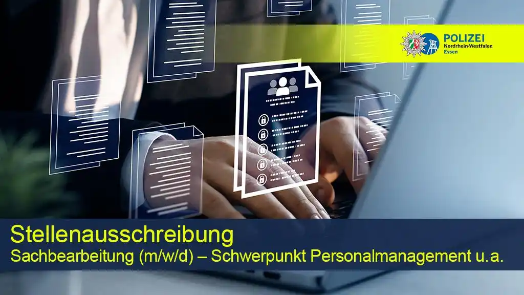 Image from Polizei NRW Essen: Die Polizei bittet um Mithilfe! Wir suchen: *Stellenausschreibung: Sa...