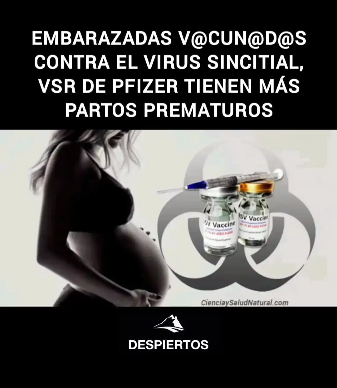 Image from 💥DESPIERTOS💥: *💥⚠️💉Embarazadas v@cun@d@s contra el Virus Sincitial, VSR de Pfizer ...
