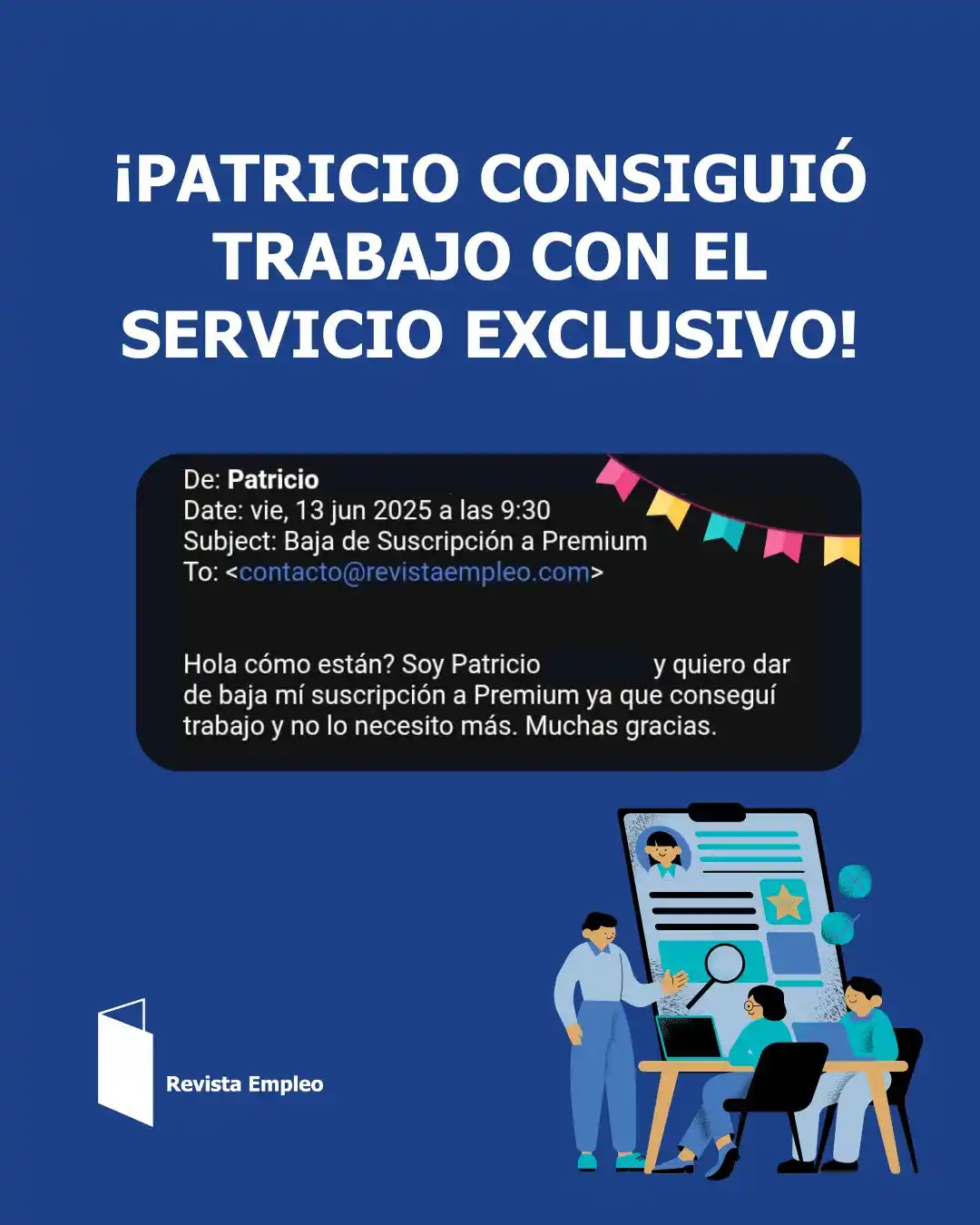 Image from Revista Empleo - Ofertas De Trabajo en Argentina (trabajos/empleos sin experiencia): 🥳 ¡Felicitaciones, Patricio! Gracias por confiar en nuestros profesio...