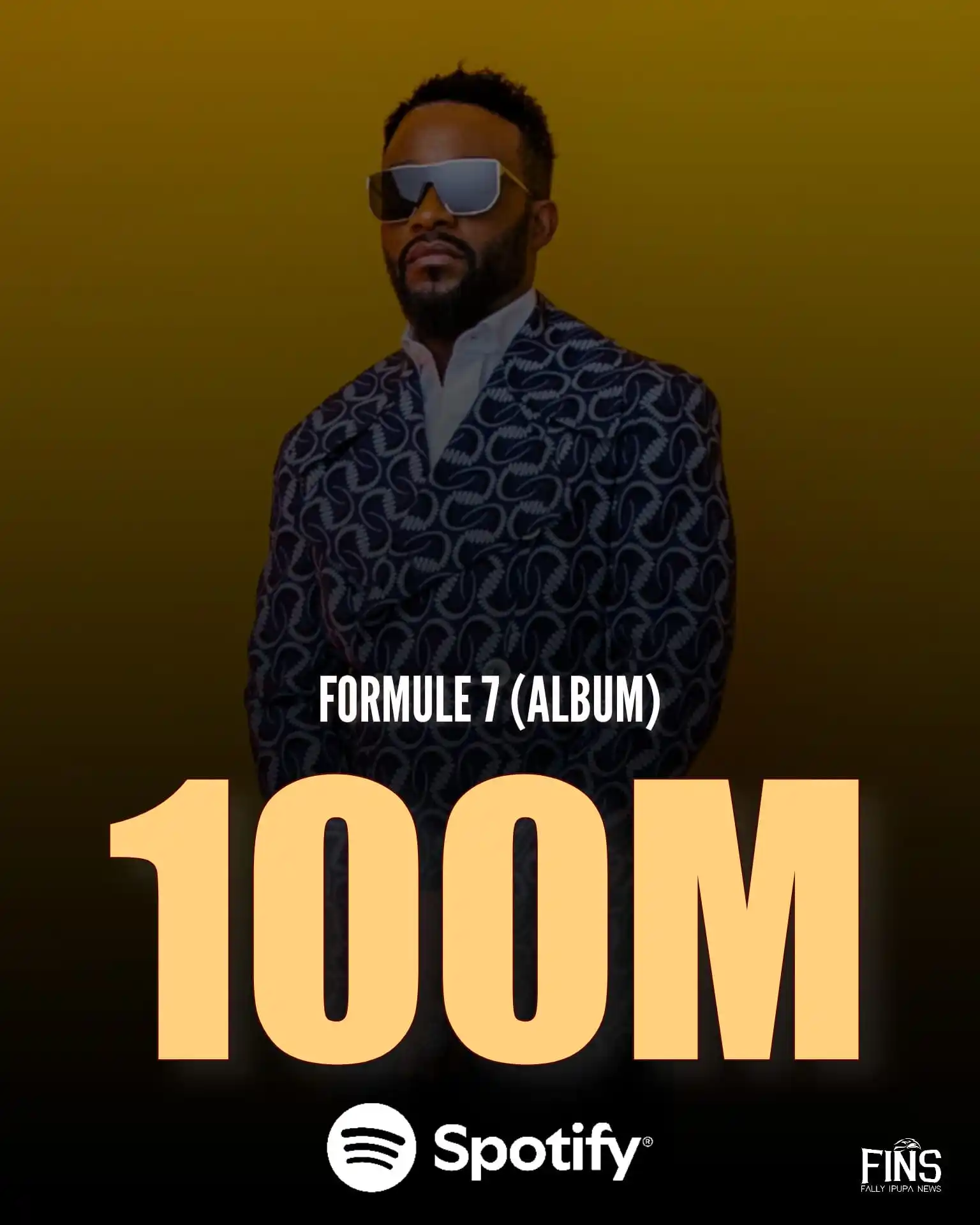 Image from Fally Ipupa News: 📊 L'album rumba "Formule 7" totalise 100M de streams sur Spotify uniq...