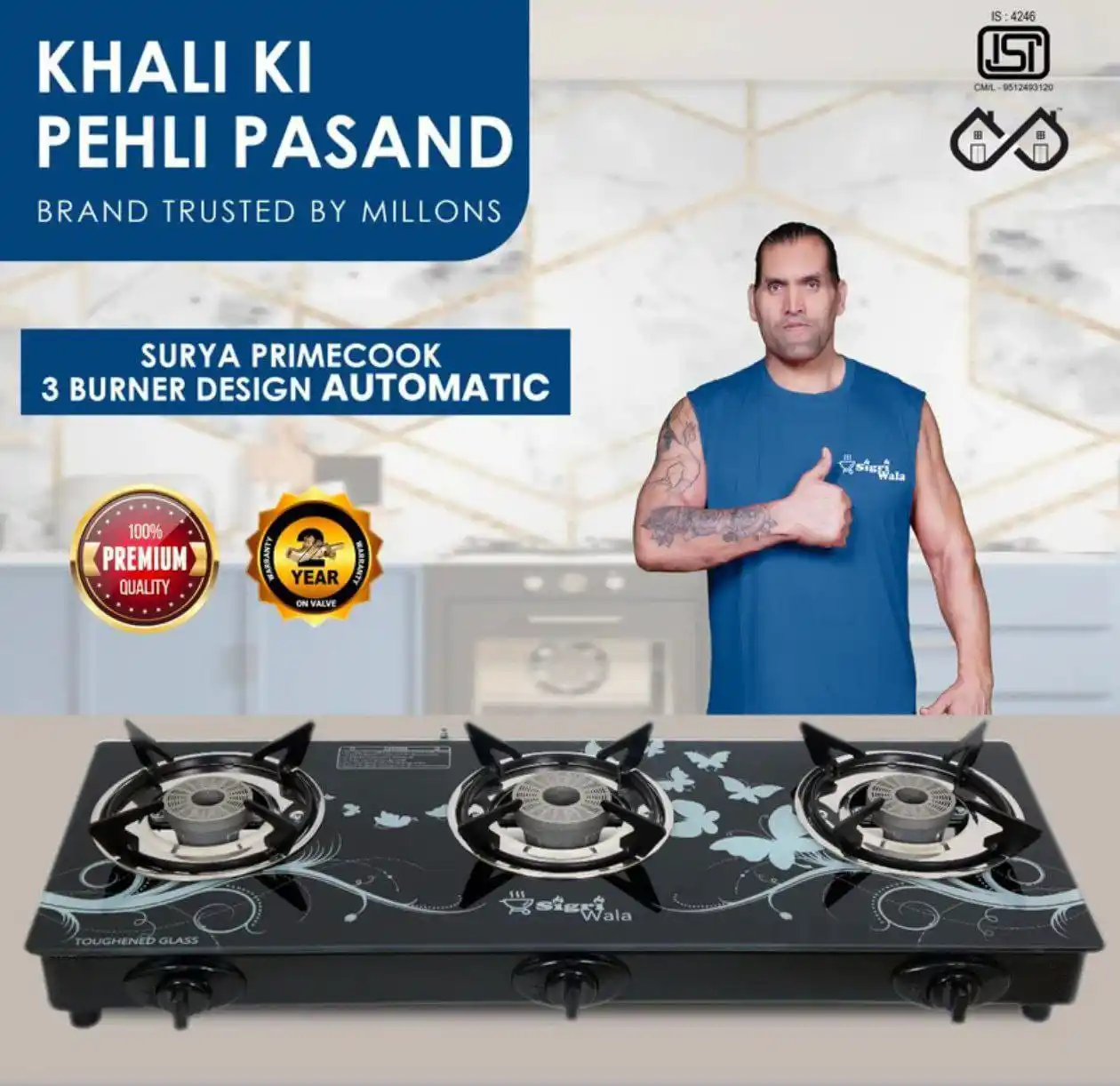 Image from DEALS HUBB 2.0 ✅: 🔥 *LOOT : 3 Burner Automatic Gas Stove at ₹1458 + 82 SC* 👉https://...