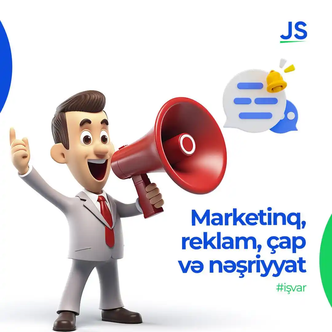 Image from JobSearch.az: 📉*Marketinq, reklam, çap və nəşriyyat vakansiyaları* Sosial Media Re...