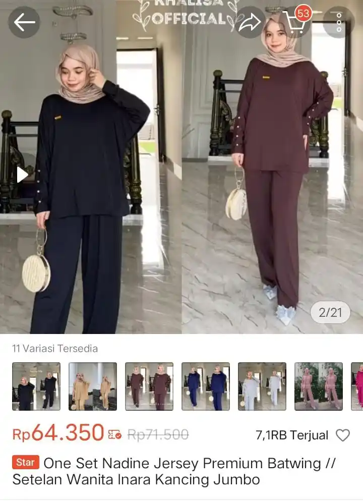 Image from Racun Shopee X Tiktok ( tiktokshop-tokopedia )⭐️: Modal seuprit mlh dapet one set 🥰 https://s.shopee.co.id/3Avcv1LkbG?s...