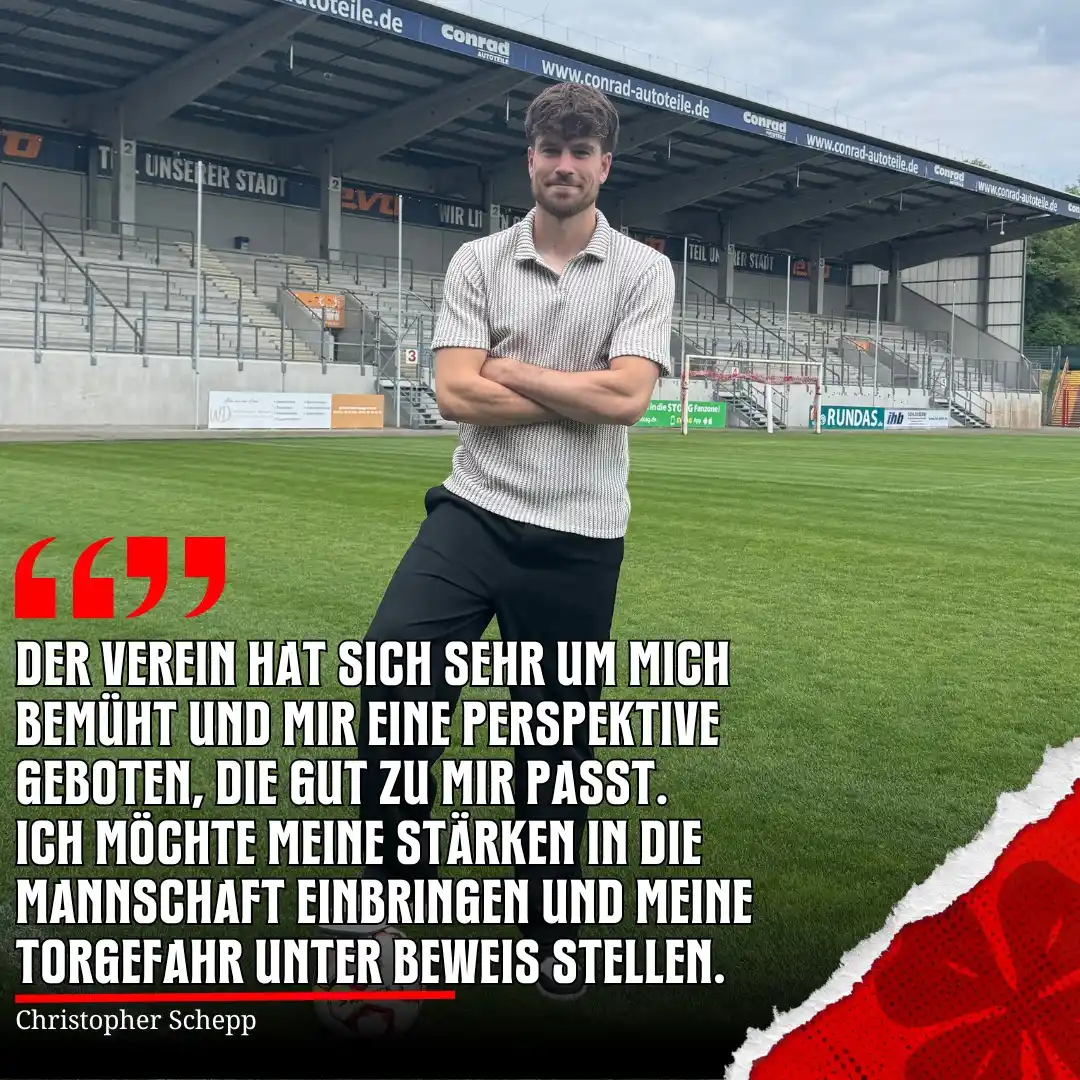 Image from Rot-Weiß Oberhausen: Moin, Scheppi!⚓️👋 Mit Christopher Schepp vom SV Meppen verpflichtet R...