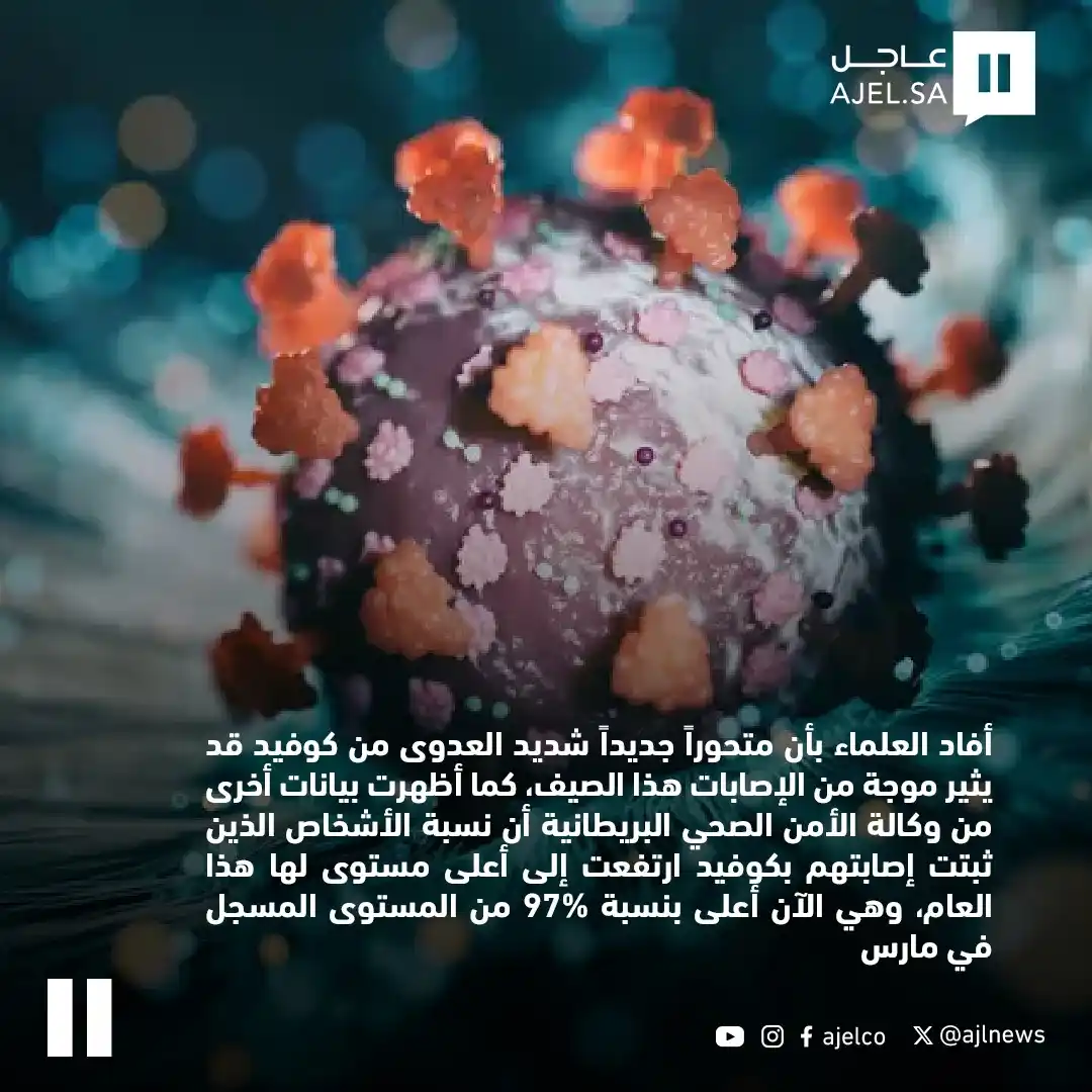 Image from صحيفة عاجل: متحور كورونا الجديد "نيمبوس" شديد العدوى والعلماء يحذرون...