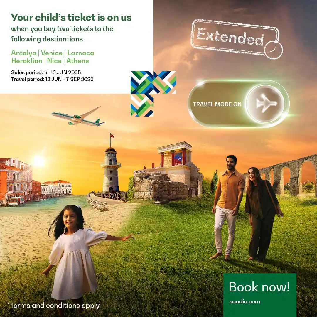 Image from Saudia: Not only the offer extended, we added more destinations ➕✈️🤩 Book tw...