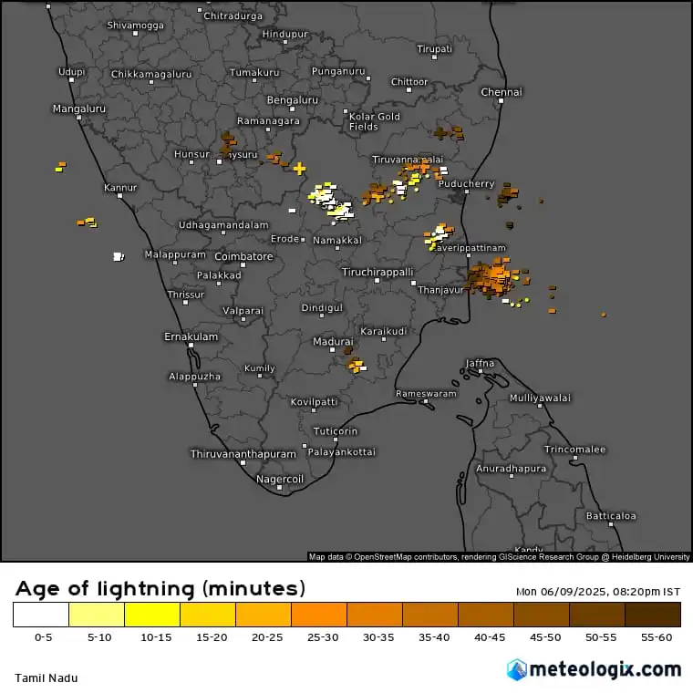 Image from Weather Updates On Tamil Nadu & Chennai by ChennaiRains (COMK): Parts of Salem, Kallakurichi, Tiruvannamalai dts seeing moderate to in...