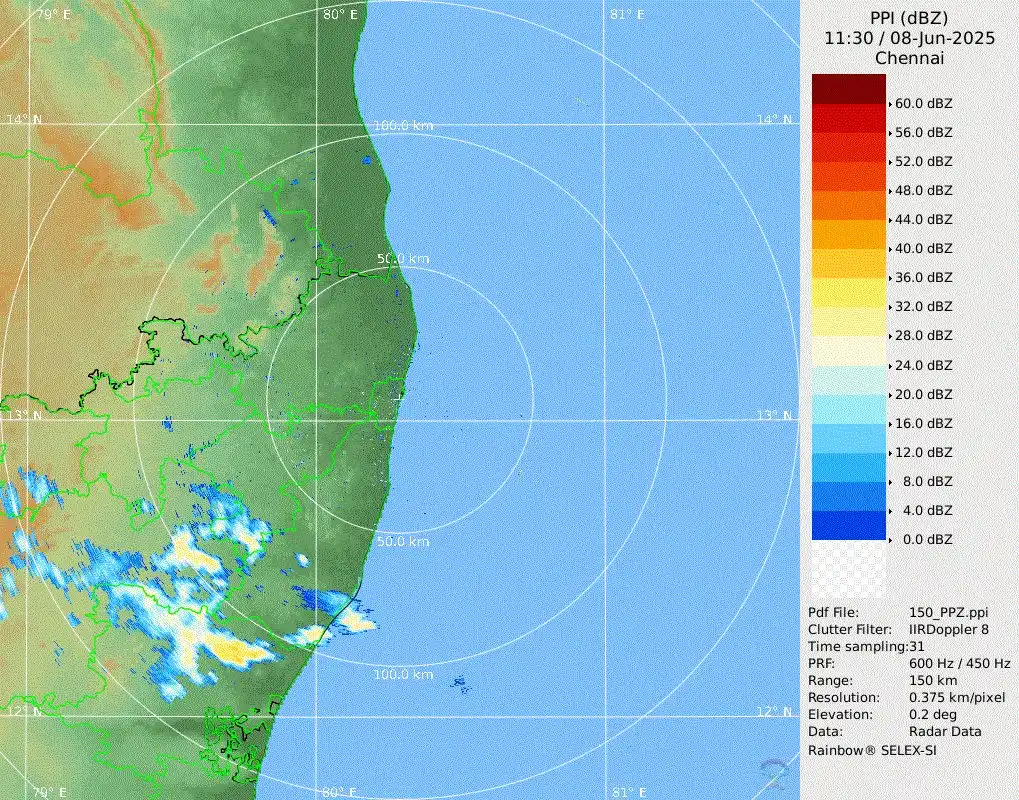 Image from Weather Updates On Tamil Nadu & Chennai by ChennaiRains (COMK): Parts of Villupuram district are getting good rain. These storms may r...