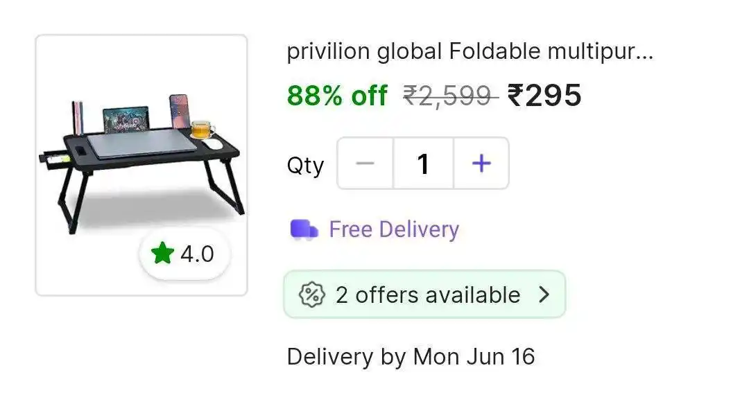 Image from DEALS HUBB 2.0 ✅: Premium Study Table 💥 295 https://extp.in/GtSpWs...