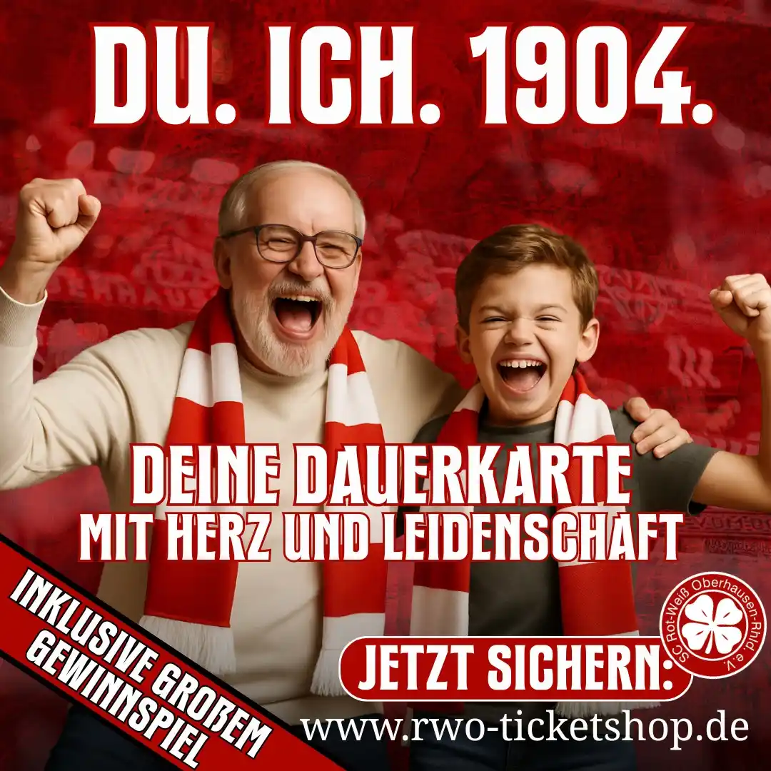 Image from Rot-Weiß Oberhausen: Pünktlich zum Start des Dauerkartenvorverkaufs für die Saison 2025/26 ...