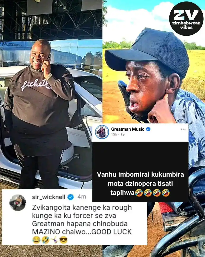 Image from Zim Trending Stories 🇿🇼: Sir Wicknell responds to posts about Greatman asking for a car....