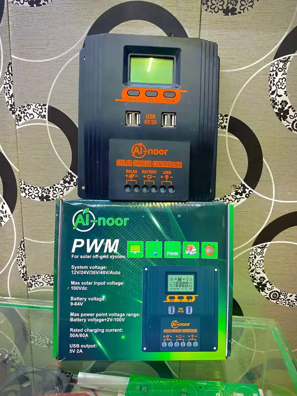 Image from عظیم سرور الیکٹرونکس ہال روڈ: SOLAR CHARGER CONTROLLER 50A....2750 60A....2950 80A....3750 100A..395...