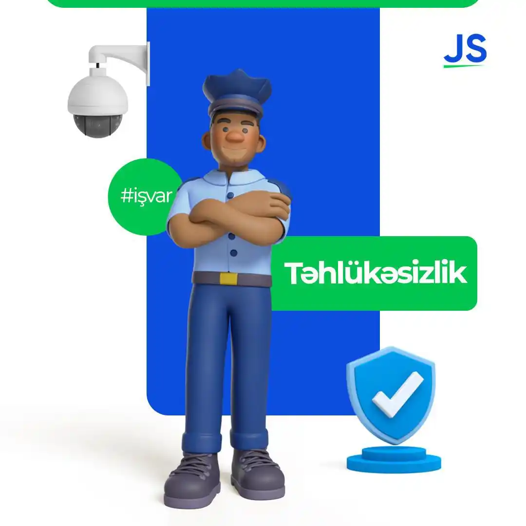 Image from JobSearch.az: 👮🏻♂️ *Təhlükəsizlik, uniforma və qoruyucu xidmətlər* Security Guar...