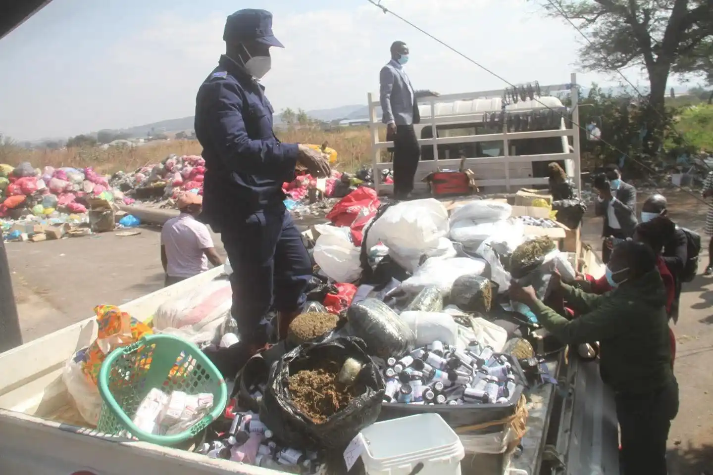 Image from ZNN News: The Zimbabwe Republic Police (ZRP) has overseen the destruction of lar...