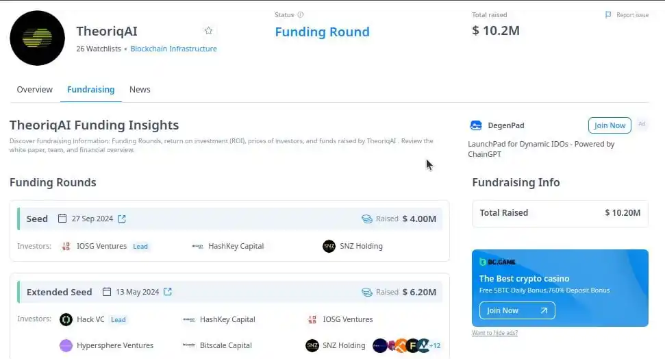 Image from Blockchain [Web3] Digital Wealth Hub: *TheoriqAI Confirmed Airdrop* 🪂🪂  • Raised: $10.2M • Costs: 💯 FREE ...