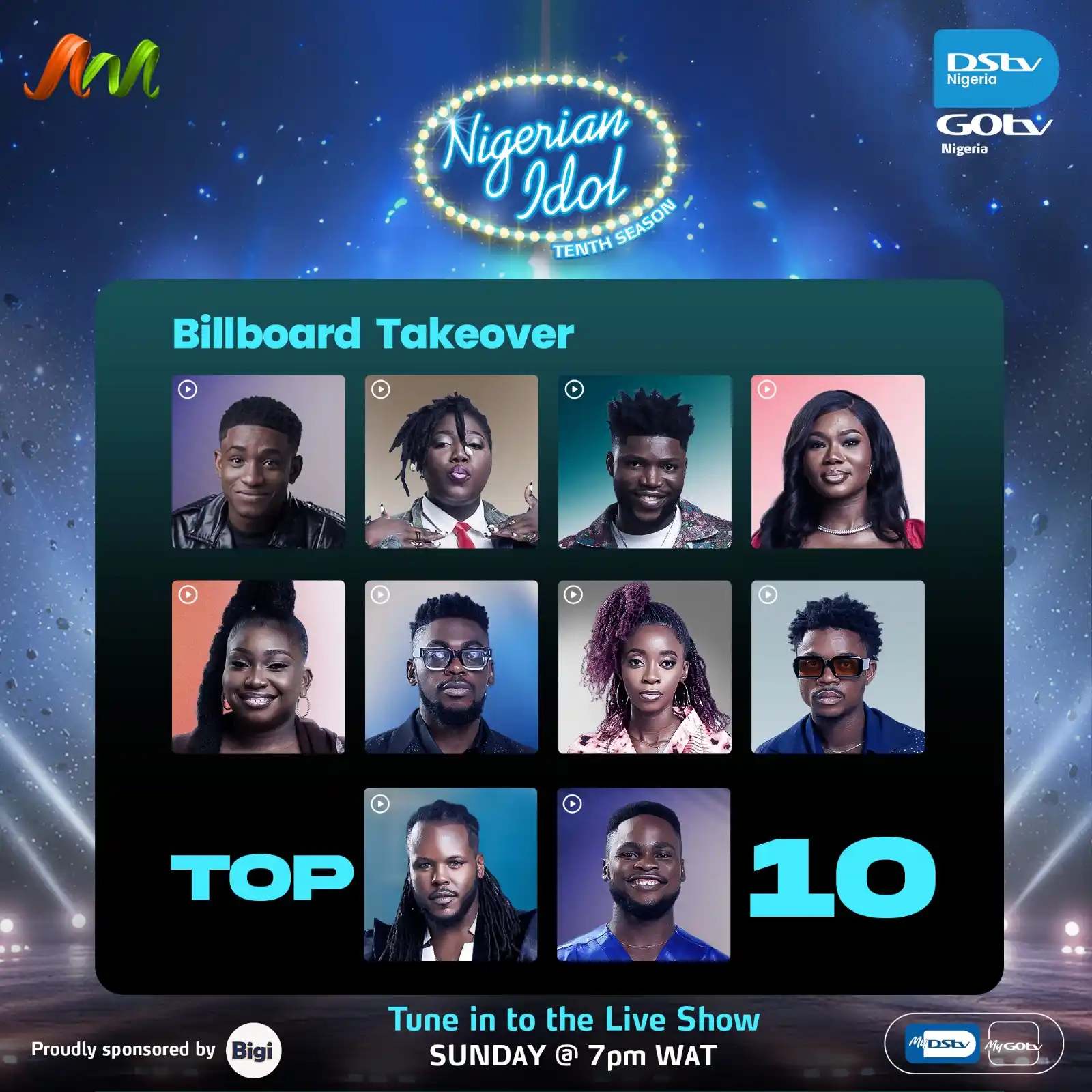 Image from Catchup Central | DStv Nigeria: 🎤 Top 10 Alert! The stage is set, the voices are loud, and the compet...
