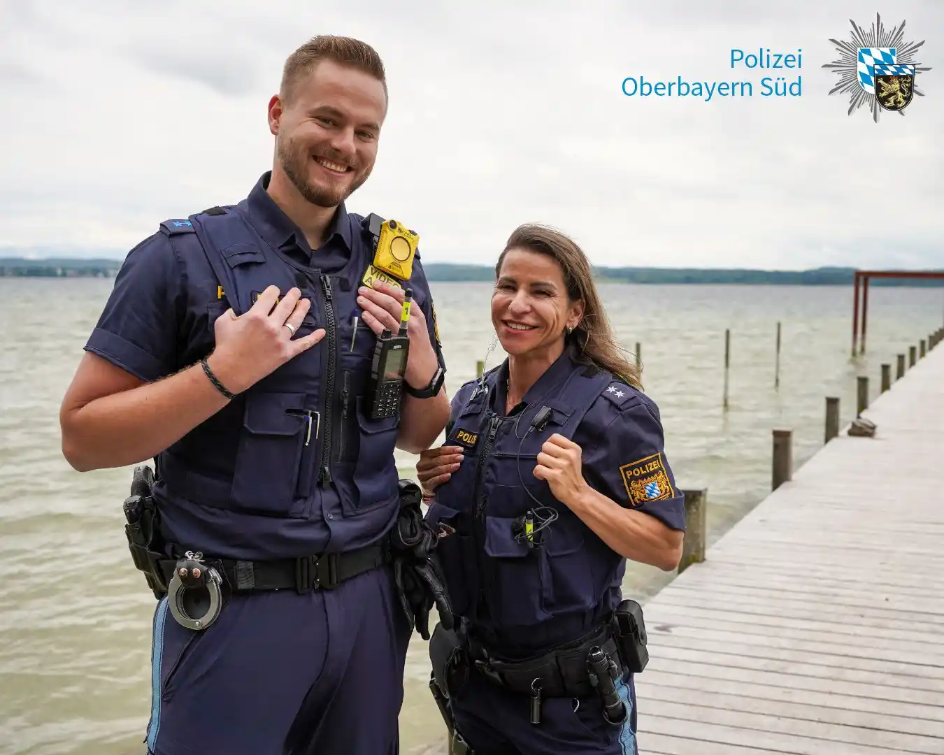 Image from Polizei Oberbayern Süd: Unser Streifenteam *Flori und Franzi* stellt euch morgen die nächste *...