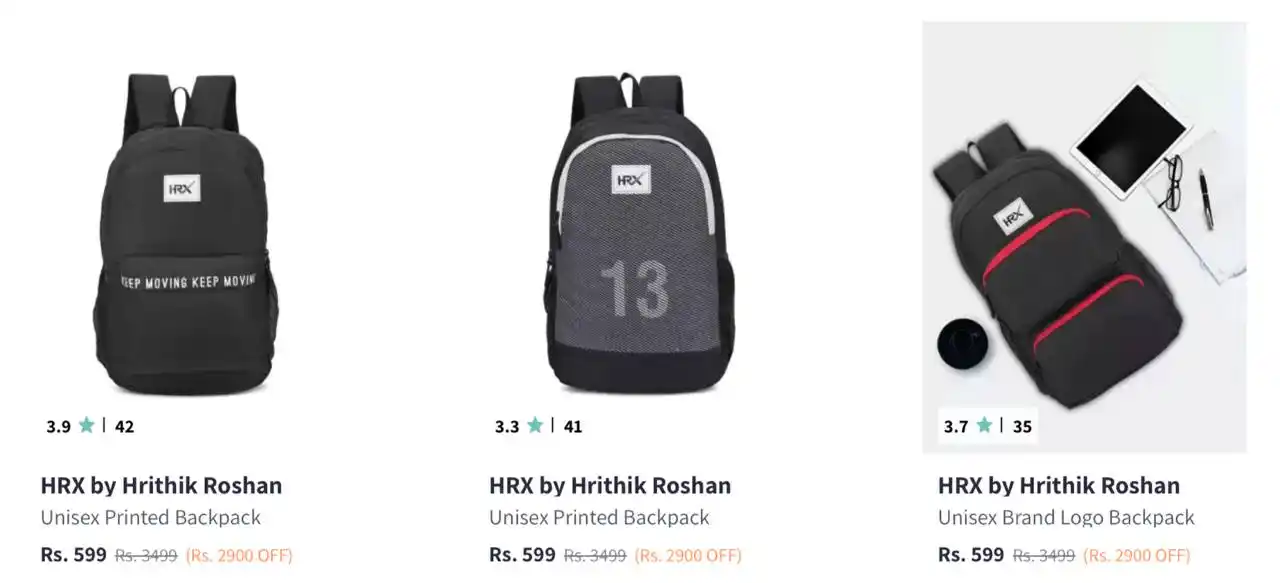 Image from DEALS HUBB 2.0 ✅: Upto 83% Off On HRX Backpacks  https://myntr.in/DItF5f  Branded Backpa...