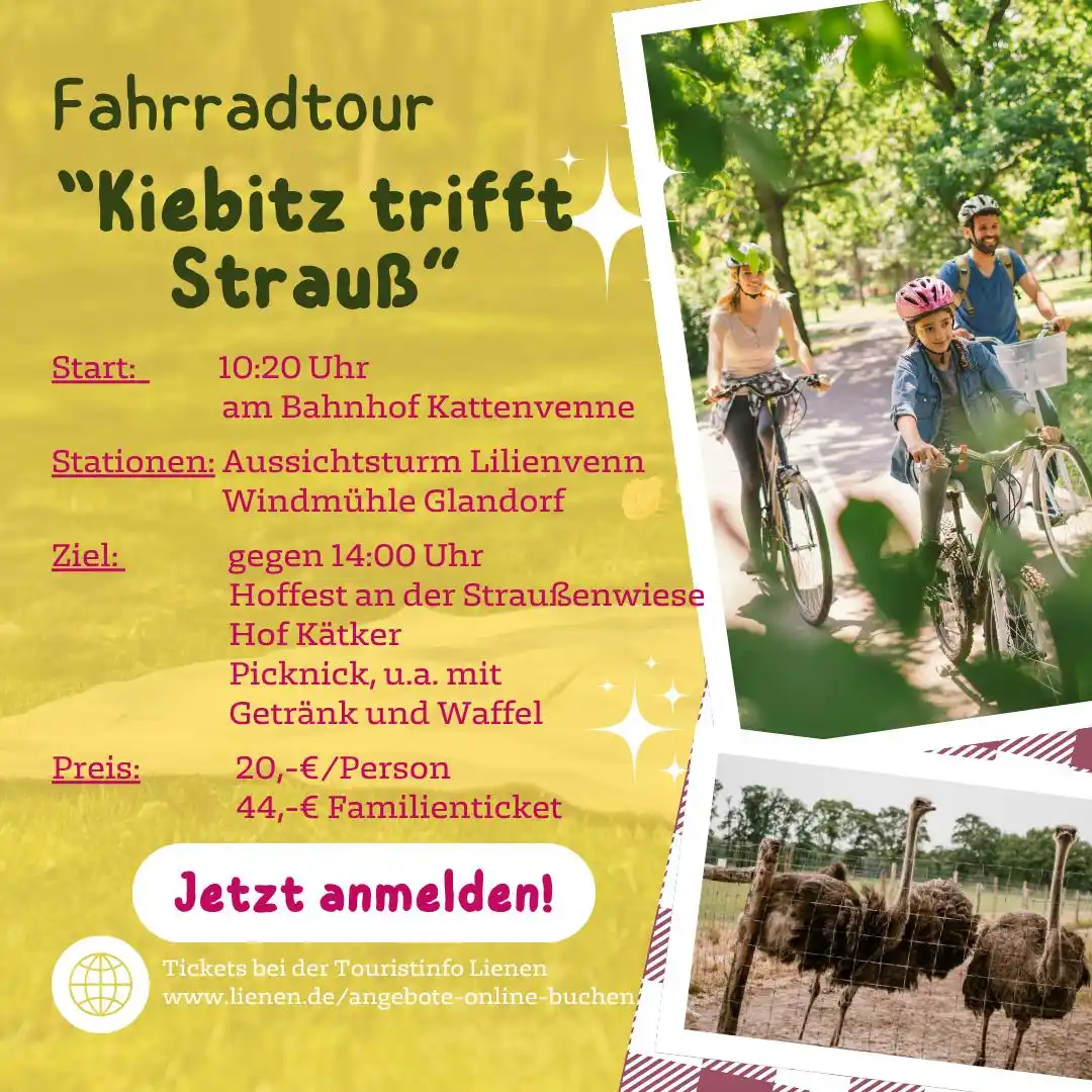 Image from Veranstaltungen und Information aus Lienen: *Veranstaltungen* Lust auf eine Radtour mit Picknick? Dann meldet euch...