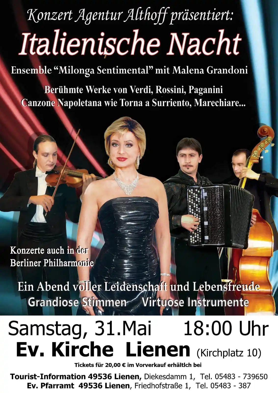 Image from Veranstaltungen und Information aus Lienen: *Veranstaltungen* Morgen, 31.05. findet in der ev. Kirche in Lienen da...