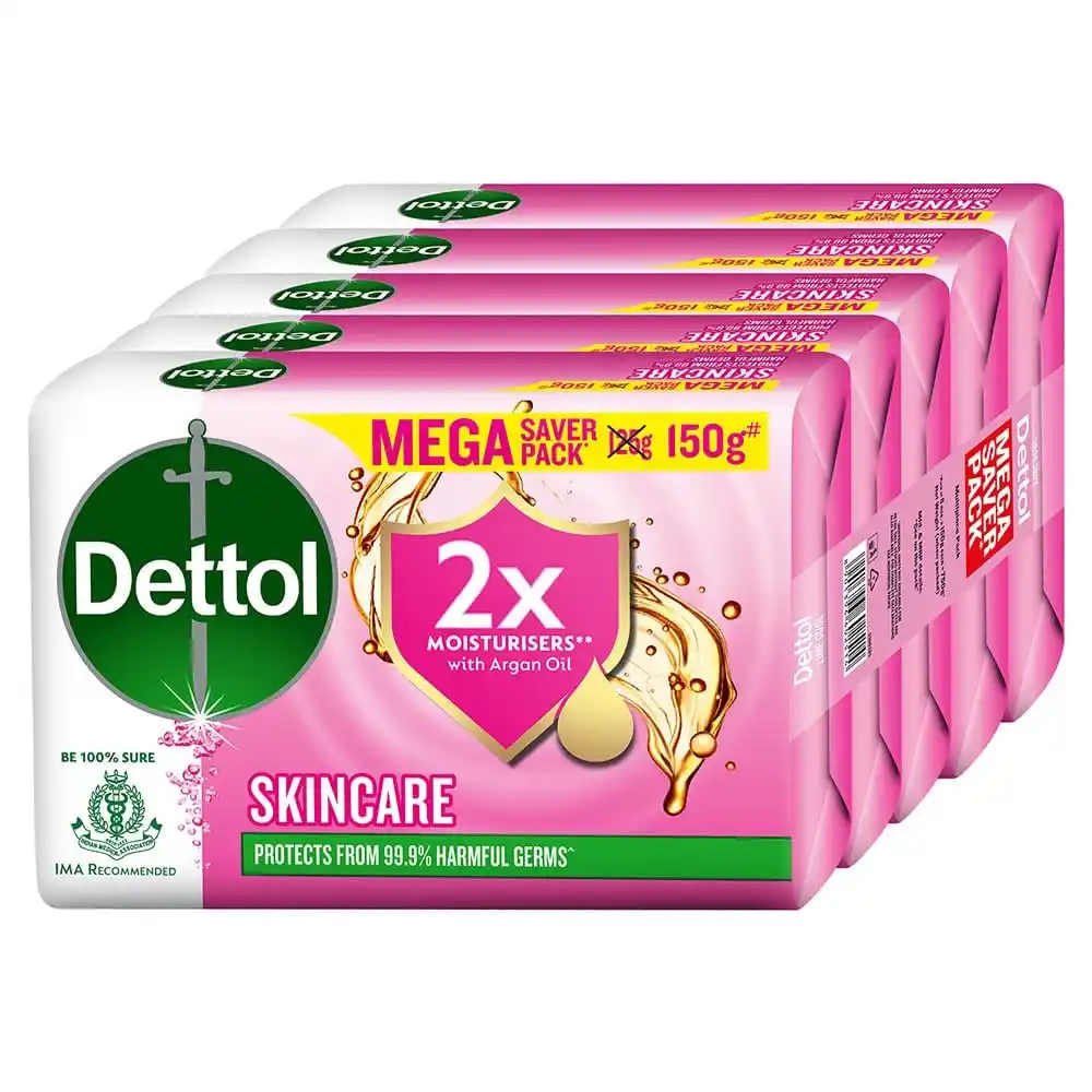 Image from Amazon Loot Deals ✅: 58% Off : Dettol Soap (150g x 5) @ 214. https://amzn.to/4kJq7se https...