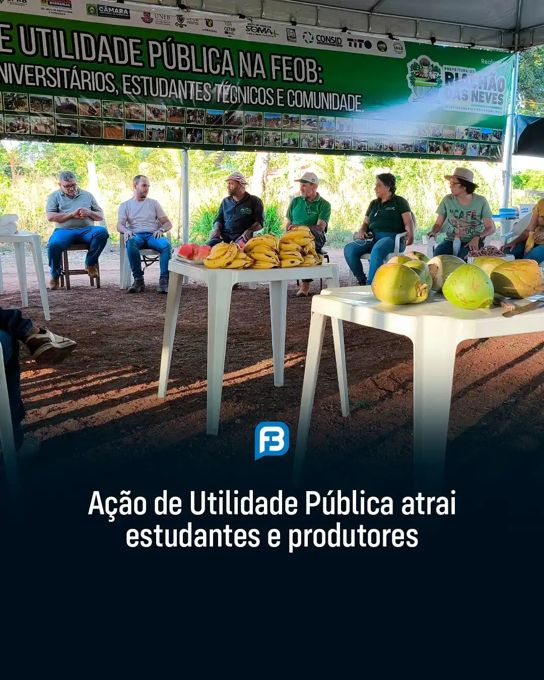 Image from Fala Barreiras, Portal de Notícias: *AÇÃO DE UTILIDADE PÚBLICA ATRAI ESTUDANTES E PRODUTORES* _Ação de Uti...