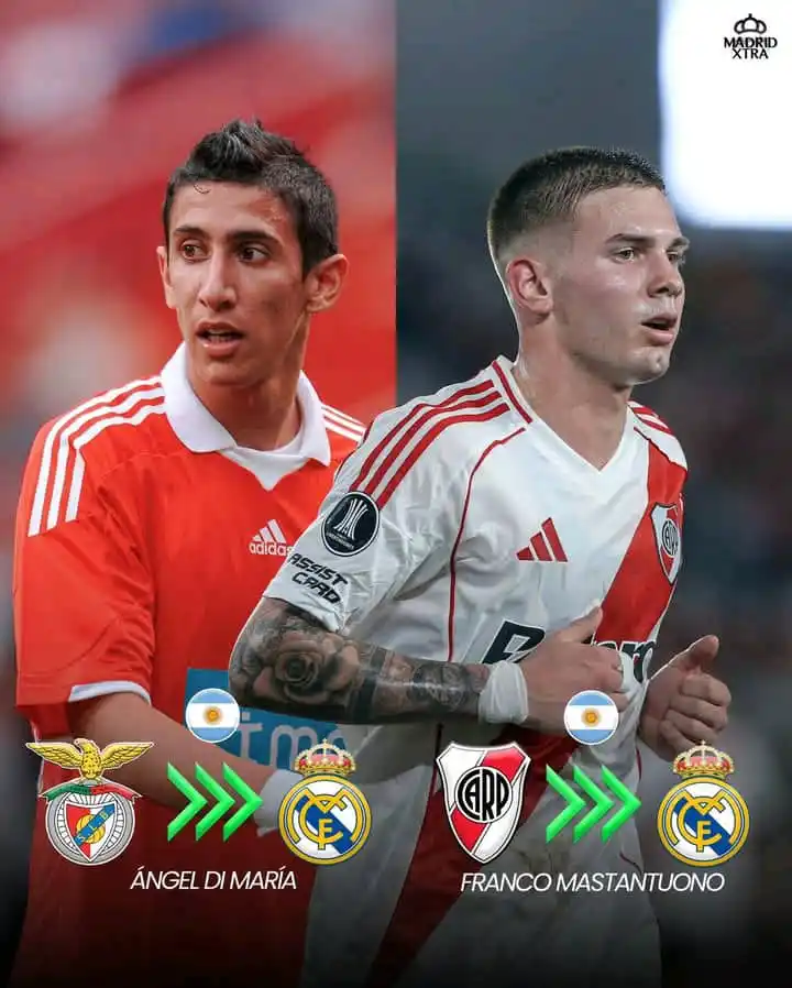 Image from PREMIER LEAGUE LIVE MATCHES & NEWS⚽: ⚪️🇦🇷 Franco Mastantuono is the first Argentine Real Madrid have sign...
