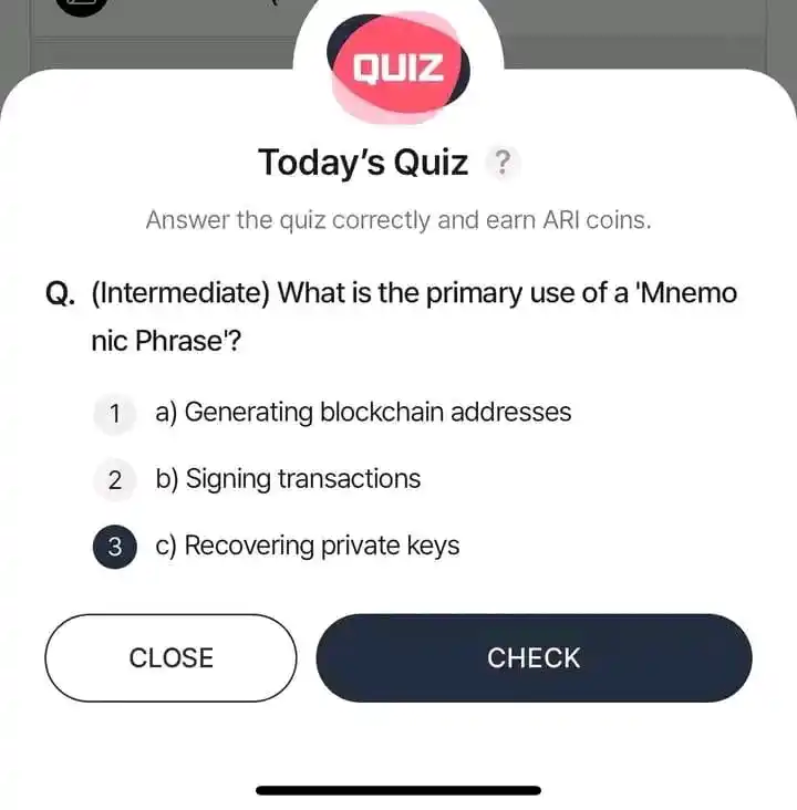 Image from CryptoBert Airdrops: ARI CHAIN Quiz Answer Download & Get started ⤵️ https://play.google.c...