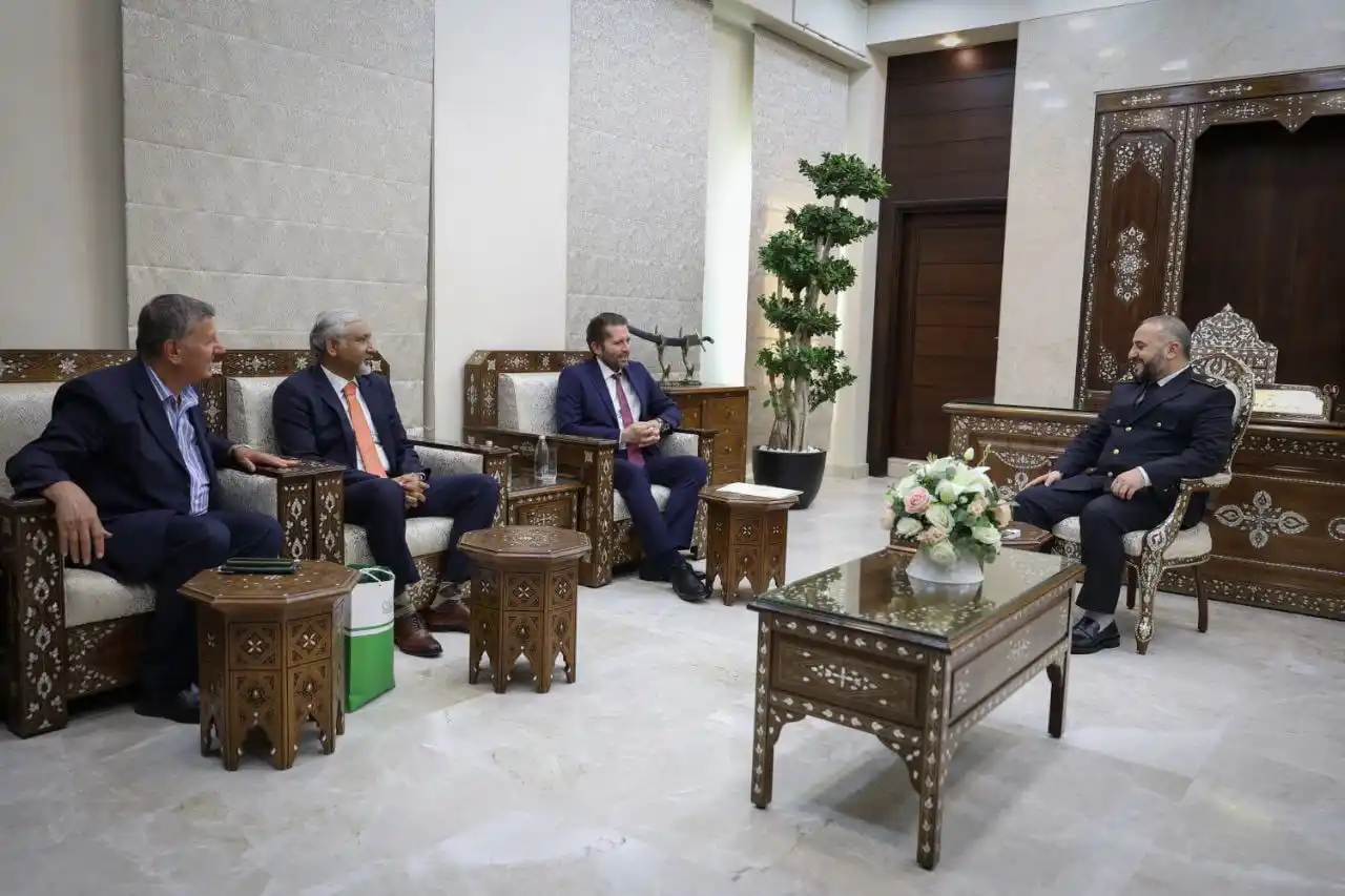 Image from ⭕️ شمال نيوز ⭕️: استقبل وزير الدفاع اللواء المهندس مرهف أبو قصرة في مقر الوزارة بدمشق ا...
