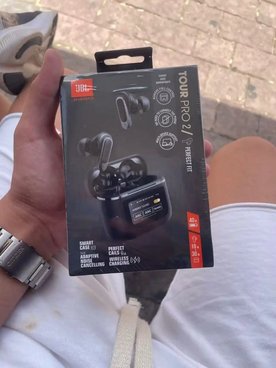 Image from 🛍️ קניות ברשת 🛍️: ✅אוזניות JBL TOUR PRO 2 ✅בקישור שלנו ב-108₪ בלבד לרכישה⬇️⬇️⬇️ https...