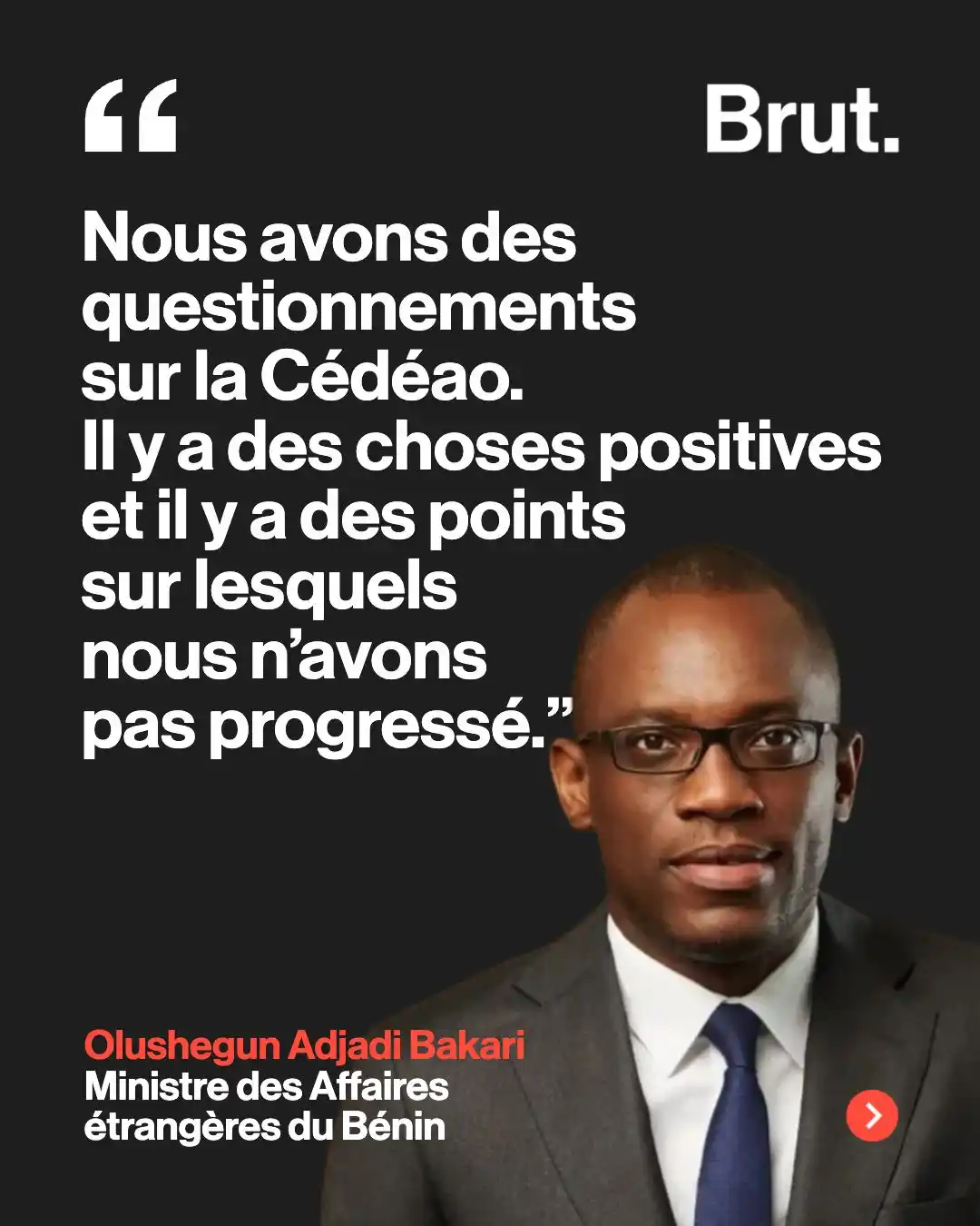 Image from Brut Afrique : 🇧🇯 Sur les antennes de BiP Radio, Olushegun Adjadi Bakari, ministre ...