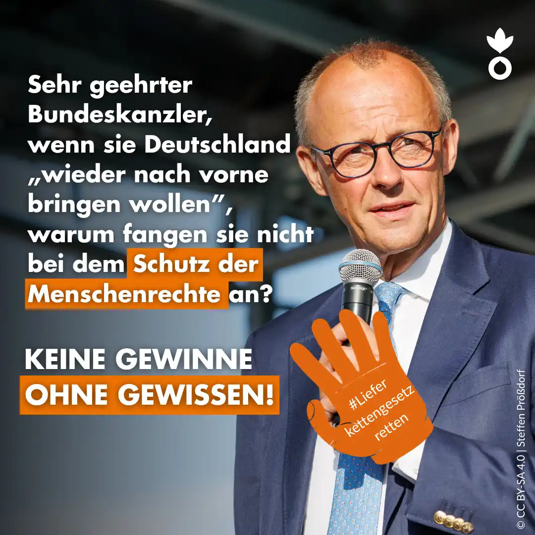 Image from Aktion gegen den Hunger: Bundeskanzler Friedrich Merz will mit der neuen Bundesregierung „Deuts...