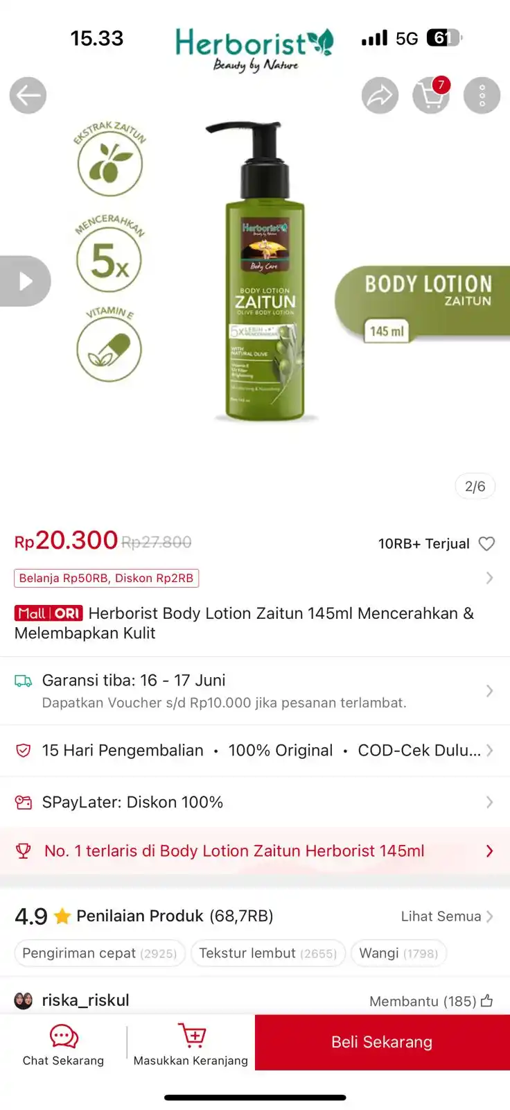 Image from Racun shopee 🛒🎀: Cepet minyak herboris https://s.shopee.co.id/1g6qOedonT...
