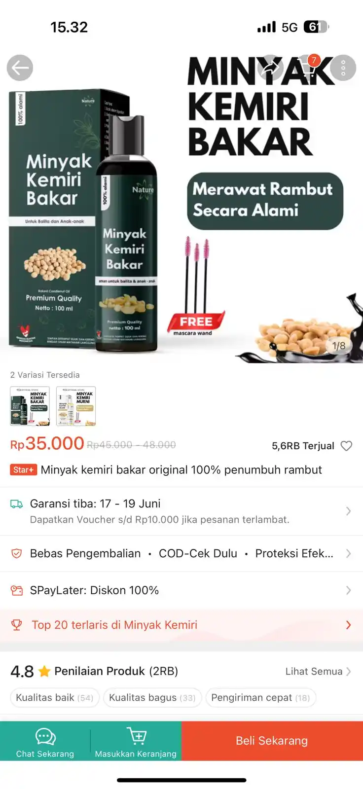 Image from Racun shopee 🛒🎀: Cepet minyak kemiri https://s.shopee.co.id/5L08lL07hC...