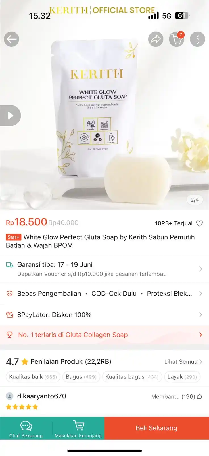 Image from Racun shopee 🛒🎀: Cepet sabun pemutih https://s.shopee.co.id/50NIMl0eYc...