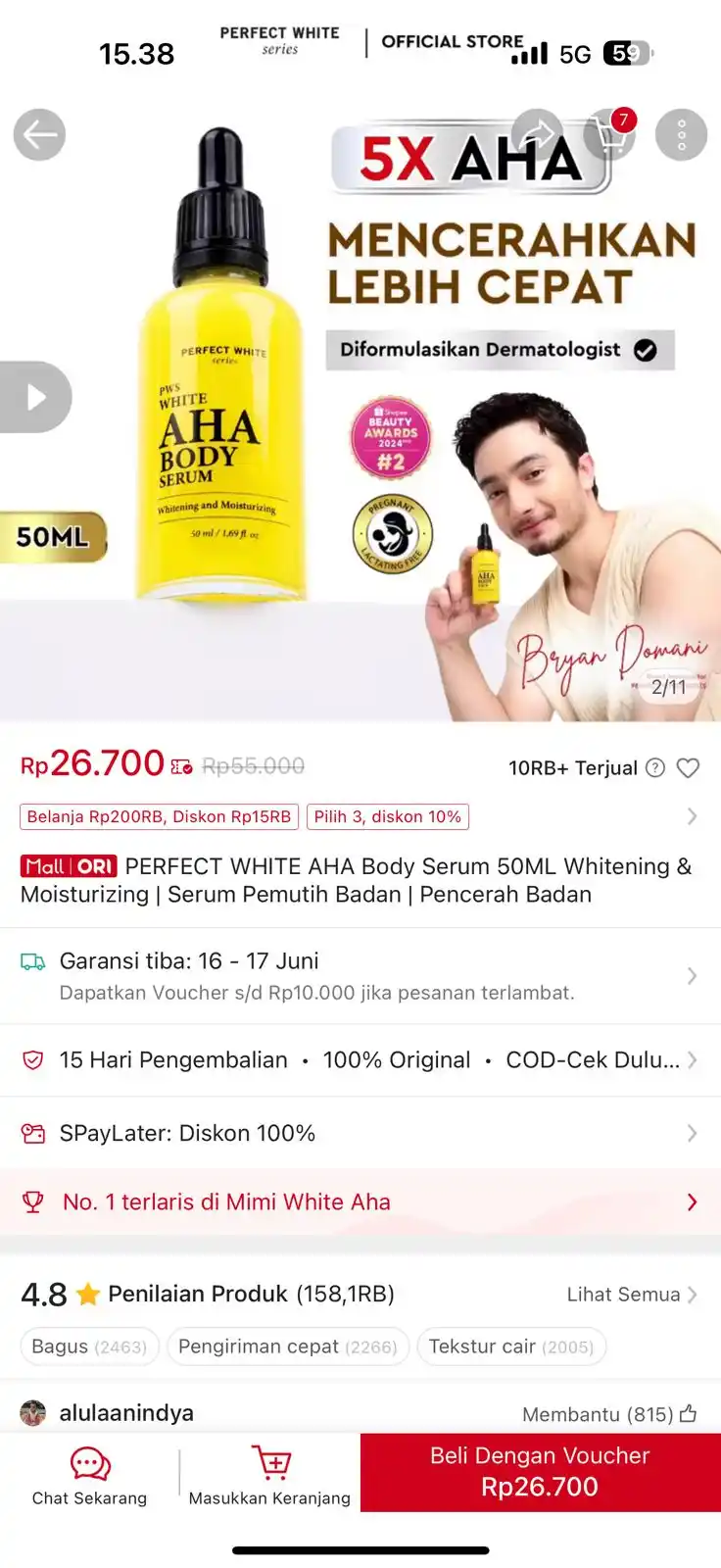 Image from Racun shopee 🛒🎀: Cepet serum aha https://s.shopee.co.id/7V4dLir7rF...