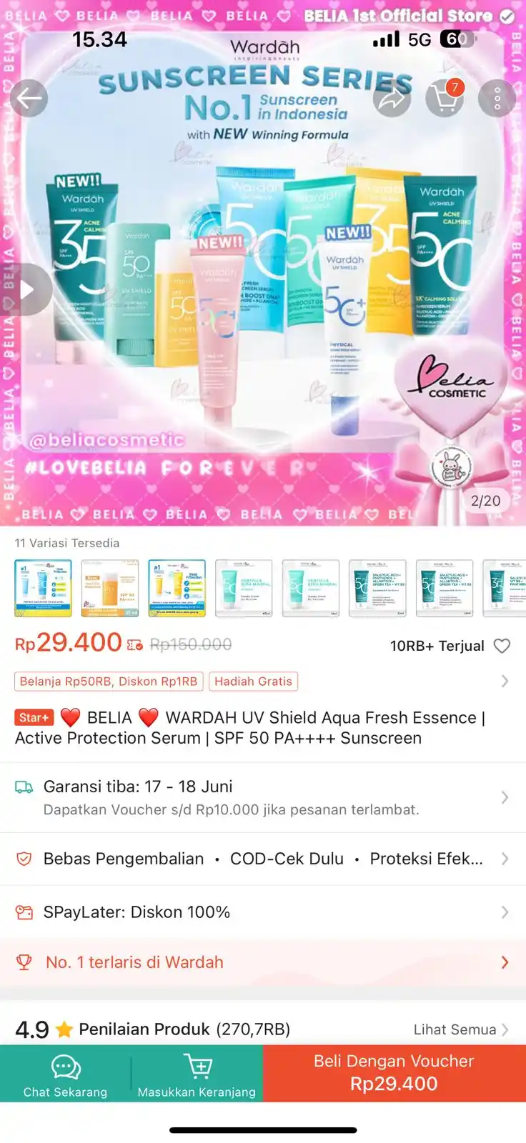Image from Racun shopee 🛒🎀: Cepet ss wardah https://s.shopee.co.id/3qBKyigkWP...