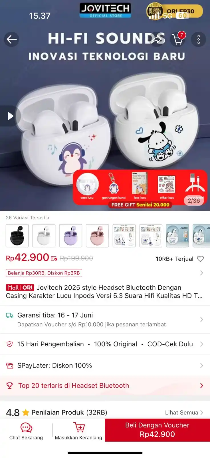 Image from Racun shopee 🛒🎀: Cepet tws https://s.shopee.co.id/3VYUaIhE8O...